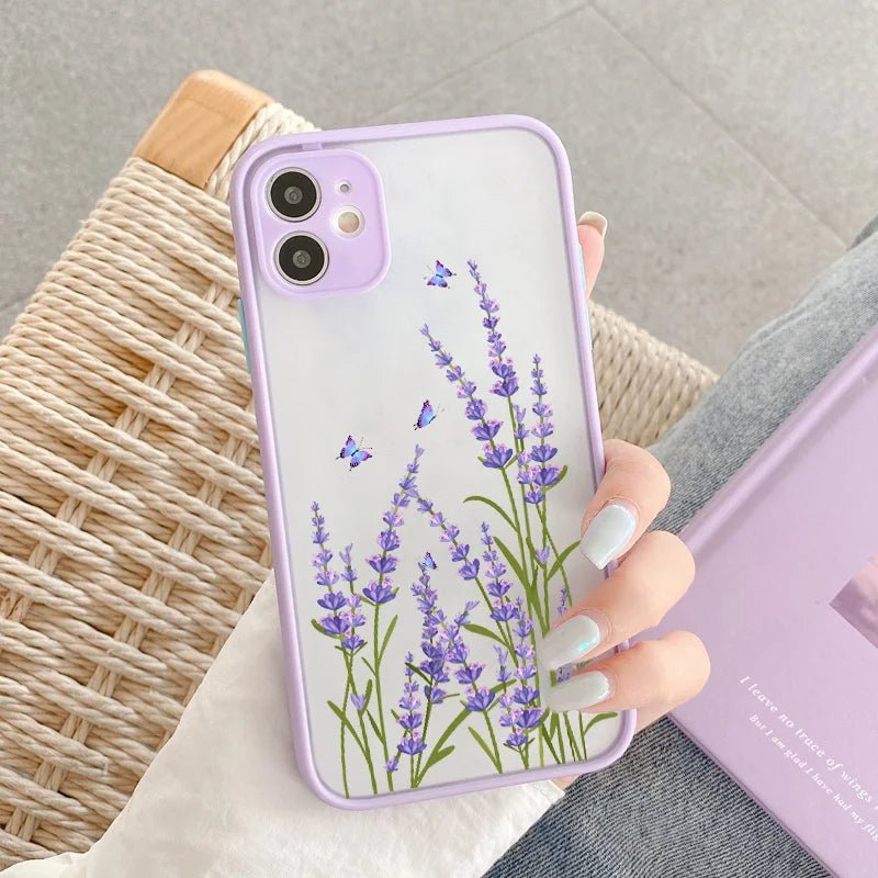 phone-case-MATTE FLOWER CASE-bylumex-iphone-12-13-14-15-pro-max