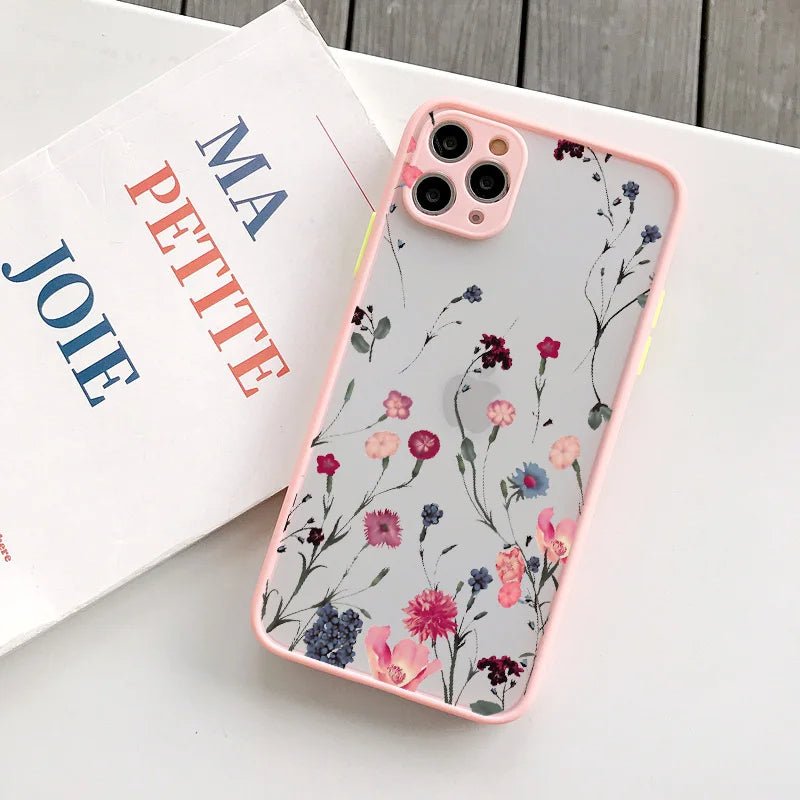 phone-case-MATTE FLOWER CASE-bylumex-iphone-12-13-14-15-pro-max